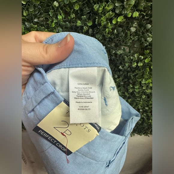 NWT Talbots | The Perfect Crop Chambray - Picture 8 of 8